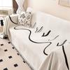 Bohemia Sofa Blanket with Tassel Chenille Fabric Anti-cat Scratch Sofa Slipcovers Universal Armchair Blanket Picnic Mat