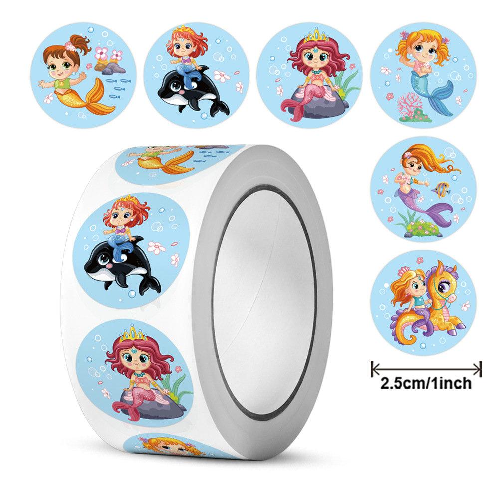Wholesale Dinosaur Animal Kids Camaraderie School Teacher Gift Reward Stickers Party Fun Cute Self-Adhesive Labels 50-500Pcs