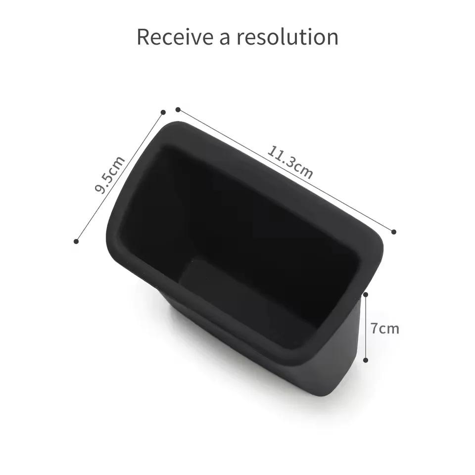 For ZEEKR X 2025 Center Console Rear Row Armrest Storage Box Central Tray Organizer Tidying Car Interior Accessories Silicone