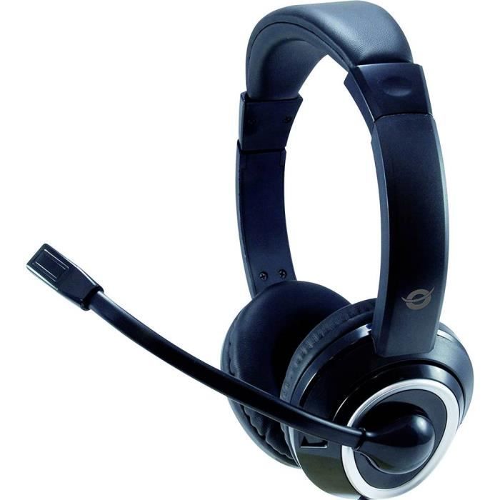 Headset - CONCEPTRONIC - POLONA 01B - Kablet USB - Circumaural - Svart
