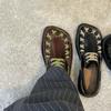 Commuter leather shoes men's and women's niche casual loafers retro woven design square head derby shoes