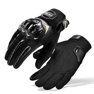 Professional Men's Motorcycle Gloves Vintage Perforated Motorcycle Gloves Anti-Fall Gloves