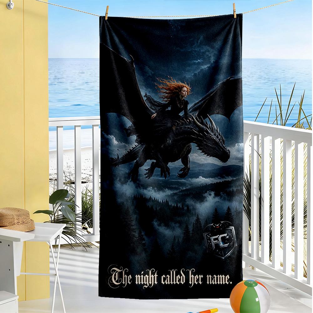 Gothic Style Beach Towel High Absorbency & Quick-Dry Comfortable Lightweight Portable for Swimming,Beach,Camping, Travel, Beach Accessories,Gym
