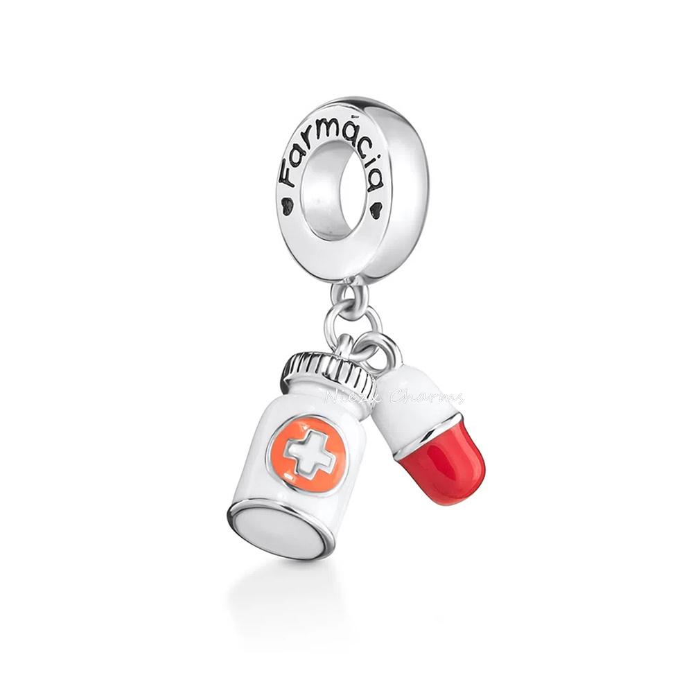 Europe Copper Charm Fit Original Bracelet Jewelry Pendant Doctor Nurse Sparkling Cross Bead Sisters Dangle Accessories
