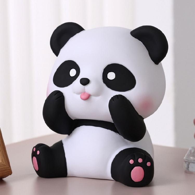 Convenient Coin Collector Animal Shaped Money Saving Jar Panda Piggy Banks Decor