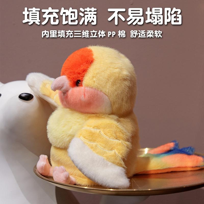 Simulation Cartoon Parrot Hand Puppet Plush Toy Bird Doll Small Doll Parent-Child Interaction Doll Factory