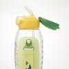 Skater Straw Water Bottle with Shoulder Dinosaur Picture One-Push Strap, 780ml, Book, PDSH8DX-A