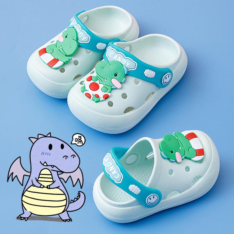 Rutschfeste Sommerhausschuhe für Kinder: Indoor-/Outdoor-Zehenschuhe mit Löchern für Baby- und Kleinkinder, weiche Sohle.