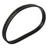 6x0.2x0.5 inch Bandsaw Rubber Tires Band Saw Pulley Tires Manual Measurement Deviation Elastic Rubber Material