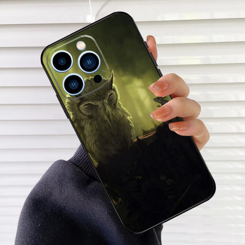 

Animal Owl Phone Case For iPhone 17 16 15 14 11 12 13 Pro Max Mini 15 16 Plus 16e 17Air Cover Fundas iPhone 12 Pro
