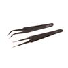 Precision Esd Anti-Static Tweezers Set -6-Pc Durable Stainless Steel Tool For Electronic Repair And Process Modeling, Bending&St