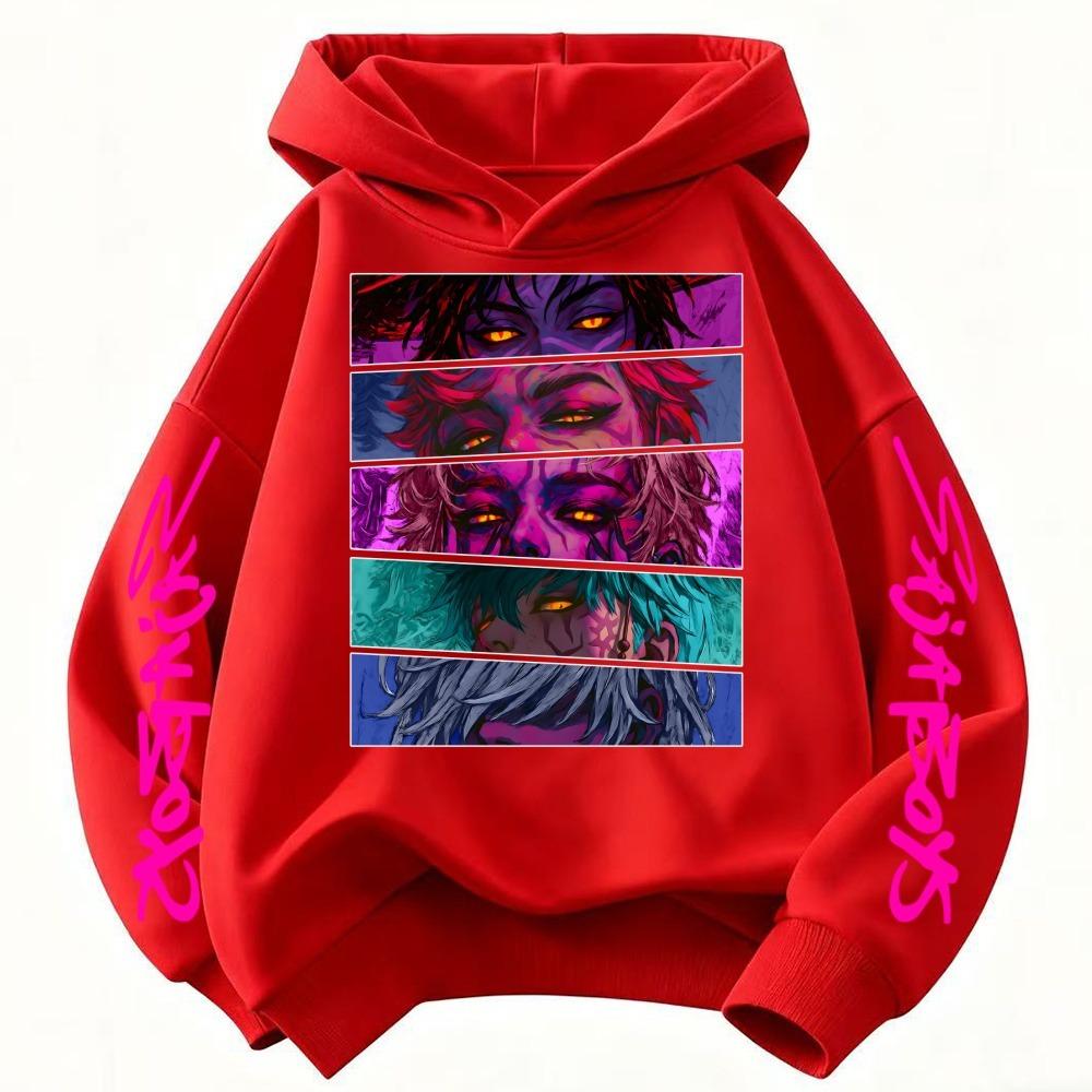 

2025 K-Pop Demon Hunters Evil Saja Boys Hoodies Casual Hooded Teenager Sweatshirt Fashion Hip Hop Couple Autumn Winter 100