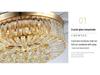 European-Inspired Crystal Chandelier Ceiling Fan with Smart Inverter and Invisible Design for Living, Dining, & Bedroom