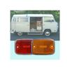 4-Pack Side Marker Lenses Compatible with Volkswagen Type-2 Bus 1975-1979 models Hippie Bus Minibus Van and Classic Cars (Silver Body) Red/Amber