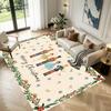 Christmas Pattern Square Area Rug Comfort Indoor Floor Carpet For Home Holiday Gift