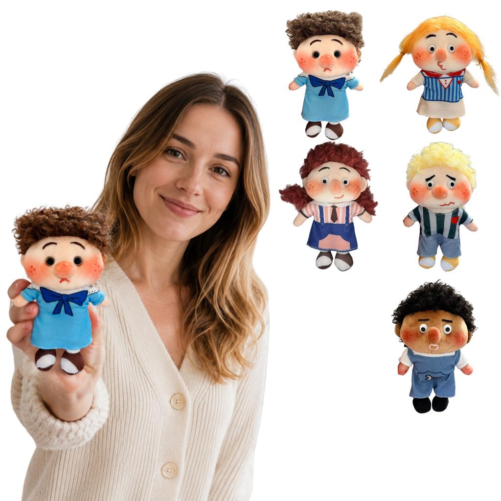 Funny Cute Plush Doll with Hair, Soft Stuffed Toy for Gift Giving
