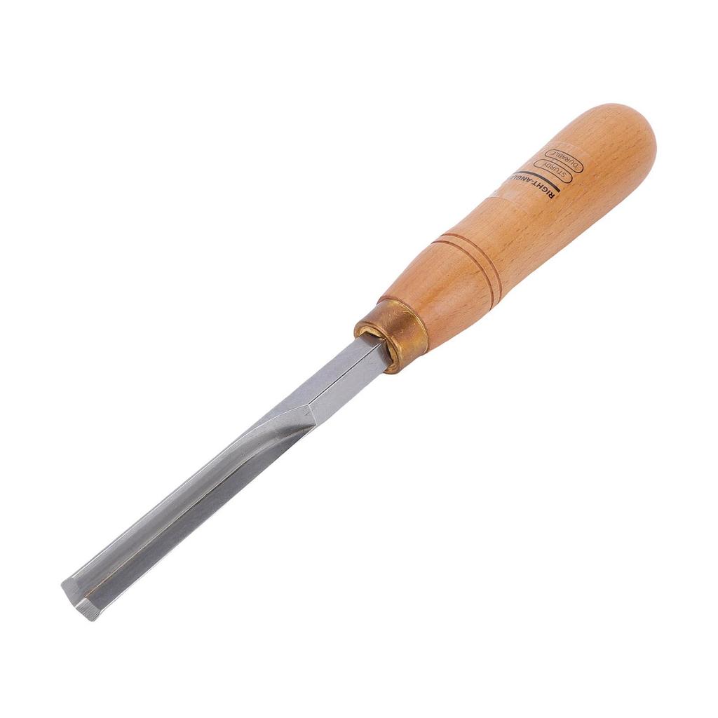 10mm Right Angle Chisel Wooden Handle 40CR Alloy Steel Blade Portable Square Mortise Chisel for Woodworking Projects