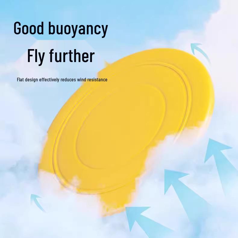 Floating Frisbee Toy for Border Collie, Corgi, Medium & Large Breeds - Durable Interactive Training & Retrieval Toy