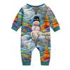 Matching Family Christmas Print Flannel Homewear Set Long-Sleeve Top And Pants