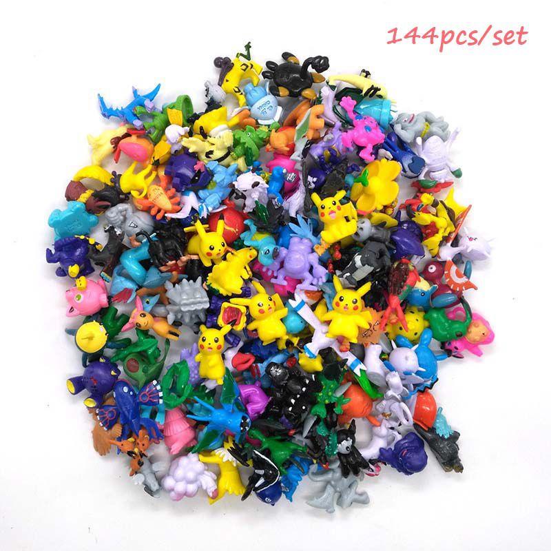 144pcs Pokemon Action Figures Collection Toy Anime Kids Toy Gift