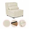 Fold-out Armchair with Sleeping Function KIMO Bedding Container Ramona Beige