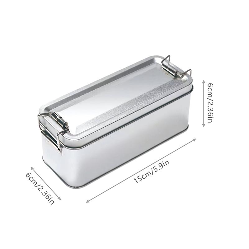 Rectangular Tinplate Cookie Tins Box With Lid Dustproof Home Kitchen Desktop Storage Tin For Candy Coffee Tea Jewelry Chocolate