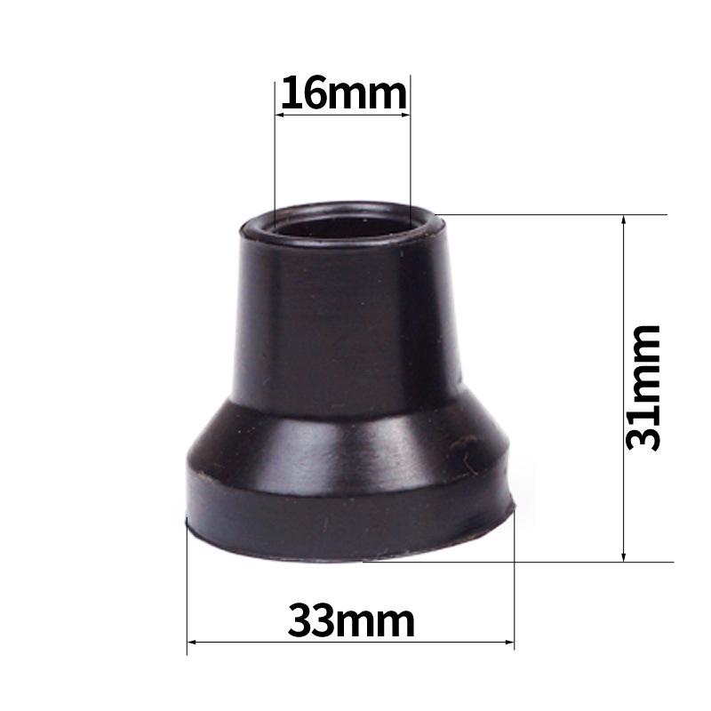 

.[LA]2/4Pcs Cane Mountaineering Stick Protective Pad Universal Crutch Tips Non-Slip Rubber Feet For All Terrain DIY Accessories
