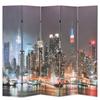 Folding Partition 200x170 Cm New York At Night