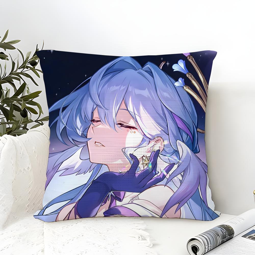 Art Game H-Honkai Star Rail 2 Pillow Case Linen Pillow Case Sofa Home Decor Cushion Cover Cushion Cove