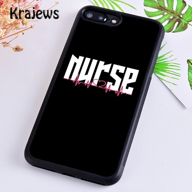 Krajews Nurse Syringe Heartbeat Medicine Phone Case For IPhone 18 17 Air 16 15 14 Plus 11 12 13 Pro Max Coque Shell Fundas