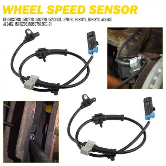 2x ABS Wheel Speed Sensor LH RH For GMC Tahoe Chevy Silverado Front Left Right