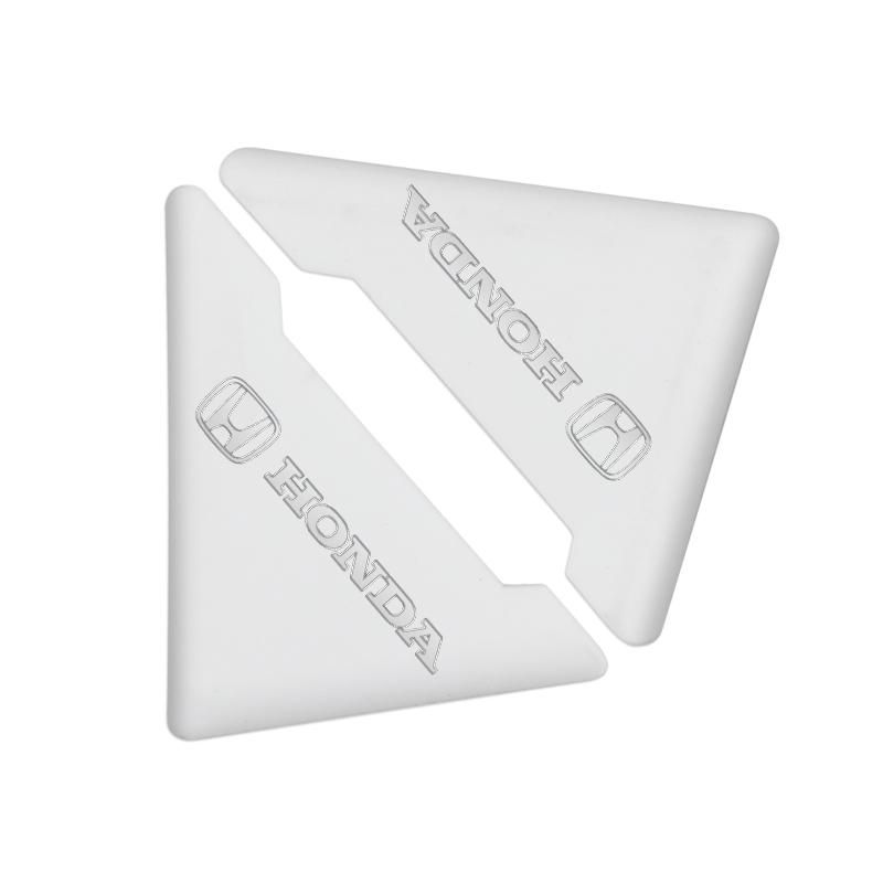 

hot Car Silicone Door Corner Cover Angle Bumper Crash Protect For Honda Civic Accord City Fit Mugen Vezel CR-V Pilot HRV Odyssey білий