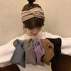 Cloth Cross Headband Solid Color Knot Knit Turbans Fashion Wide Edge Headband  Girls