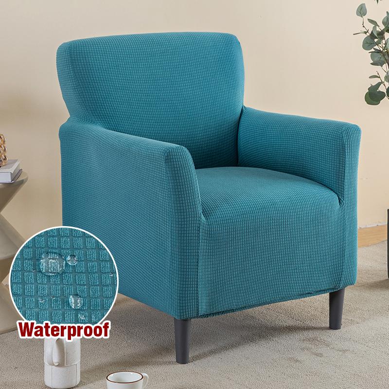 Waterproof Stretch Armchair Cover Sofa Cover for Living Room Thick Soft Chair Cover with Elastic Bottom Couch Cover for Pets Kid