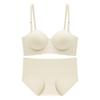 Thin breathable underwear women's small breasts gather and show large adjustment type flat chest special non-slip strapless half cup bra cover