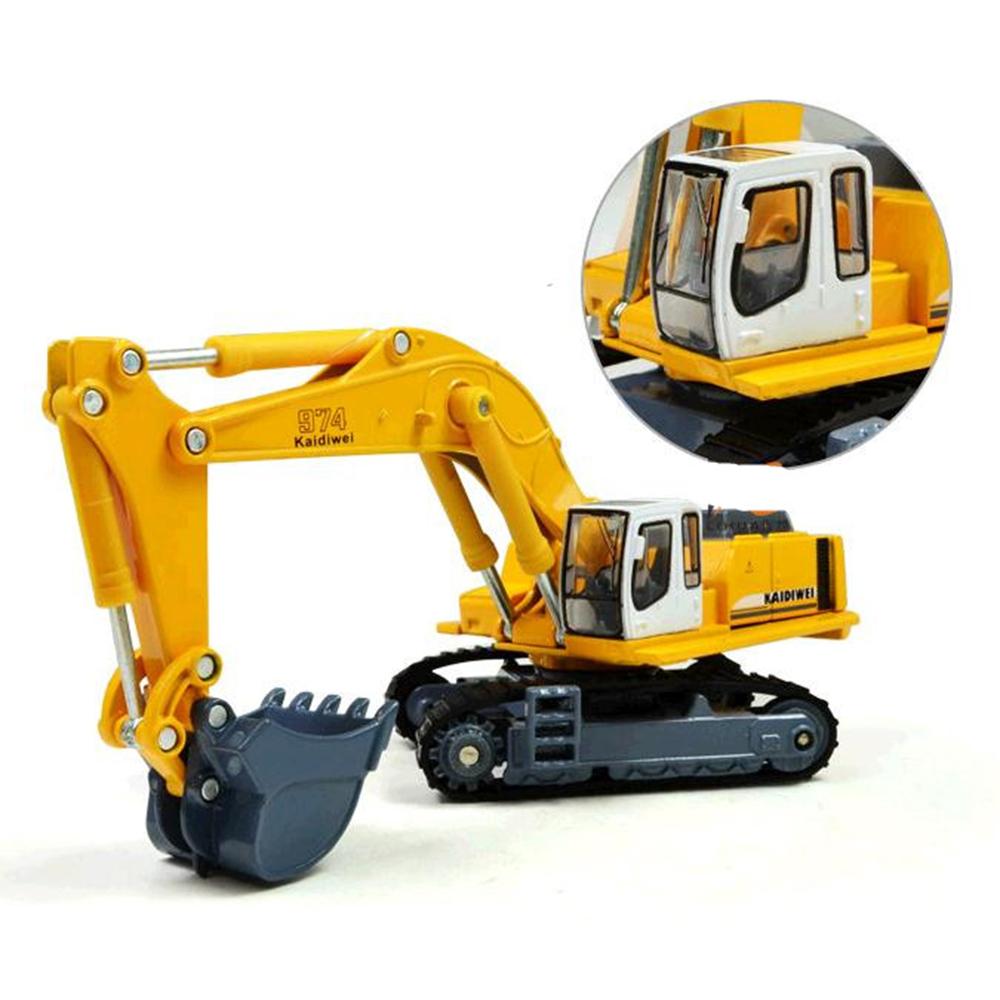 1/87 желтый экскаватор — фото 8