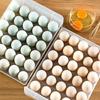 Double-Layer 60 Grids Egg Storage Box Transparent Drawer Type Transparent Egg Container for Refrigerator Arrange Kitchen