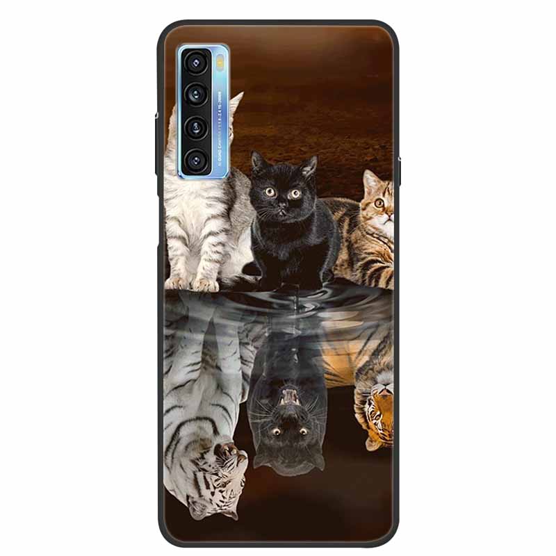 For TCL 20L Case Cute Painted Soft Silicone Back Cover for TCL 20L+ Plus T775H Phone Cases TPU Bumper For TCL 20S 20 L T774H