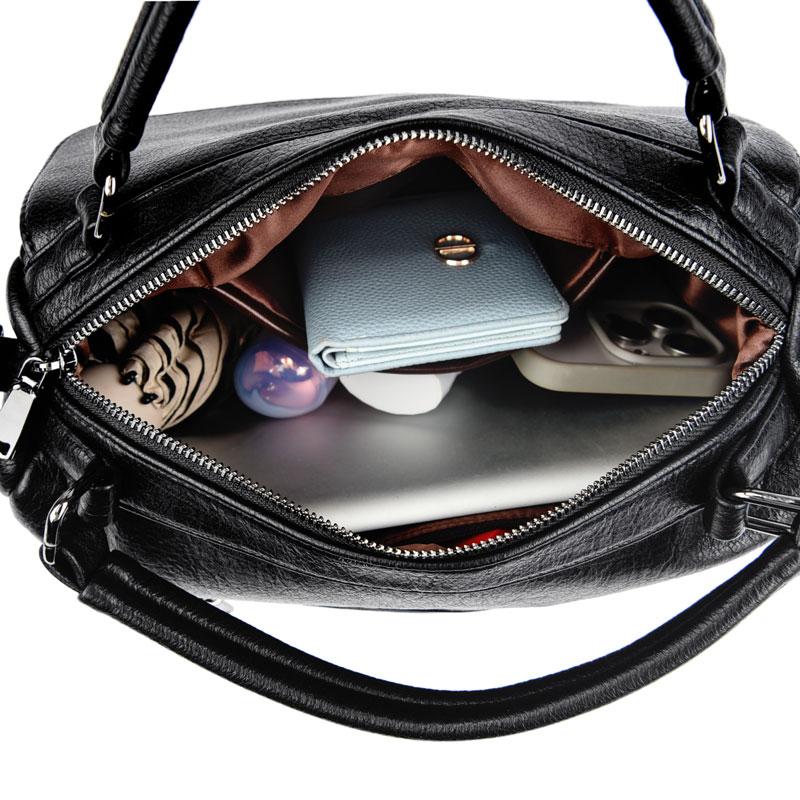 Luxus-Handtaschen Damen-Taschen Designer Hochwertige Kunstleder-Umhängetaschen für Damen 2025 Lässige Unifarbene Geldbörse und Handtaschen