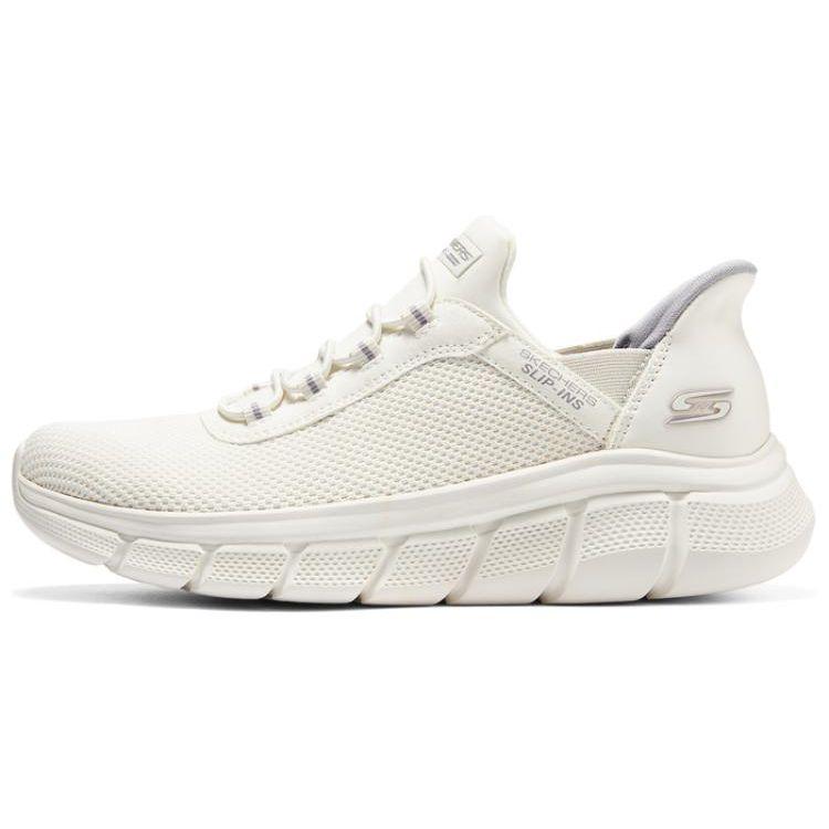 Skechers Bob s Sport Women Off White Low Top Casual Running Shoes Slip On Comfortable 117502-OFWT 39