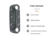 Kühlergrill mit Beleuchtung für 2018-2024 Jeep Wrangler JL/JT