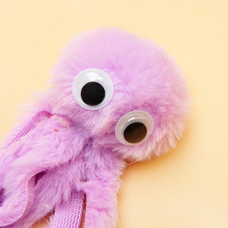 Cute Pet Supplies Plush Octopus Cat Toy with Catnip Pet Interactive Kitty Soothing Pet Plush Toy
