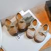 Classmate girls small leather shoes 2025 new spring soft-soled foreign style single shoes older children girls fashion princess Doudou shoes