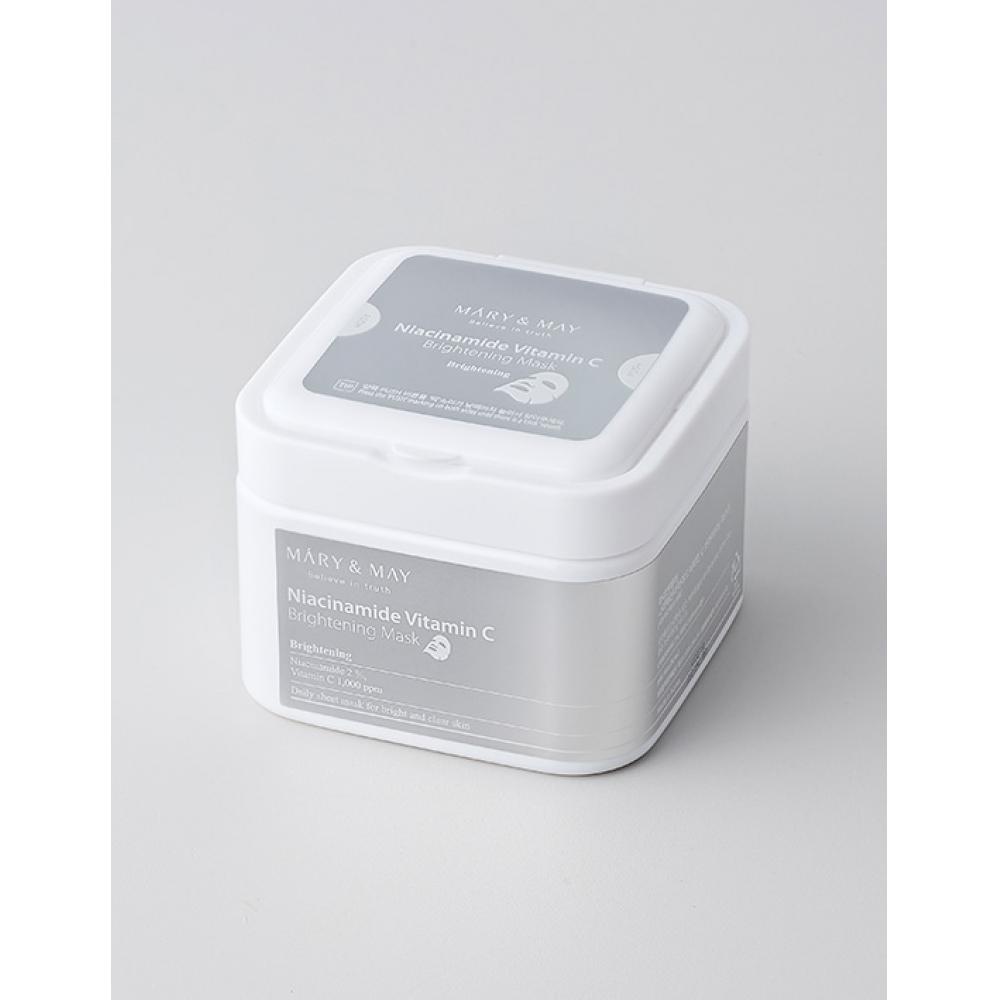 

MARY MAY Ниацинамид + Витамин С Осветляющая Маска 30 Листов