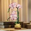 Orkidé Cymbidium Bukett Byggkloss Set Växt Serie Heminredning Konstgjorda Växter Idealisk Gåva Till Jul Mors Dag Jubileum