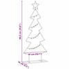 Metal Christmas Tree with Stand Black 90.5 cm Steel
