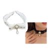 Temperament Artificial Crystal Pearls Bowknot Necklace for Women Anniversary Fashion Vintage Pearls Chain Choker Jewelry