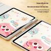 QBOSS Huawei MatePad Rotating Case with Pen Slot - Colorful Sootball Design