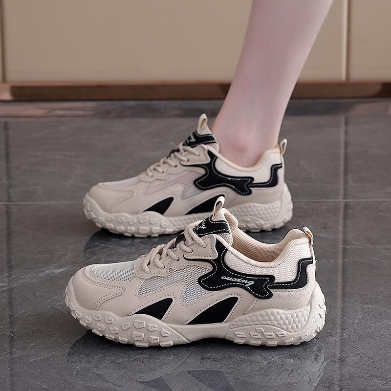 Forrest Gump Shoes Women's Feet Show Small Color Matching Dad Shoes 2025 Spring New Versatile Sports and Leisure Shoes Women's Q3002