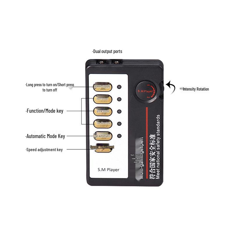 Rechargeable Remote-Control Shock Anal Plug - Erotic BDSM Device for Anus and Vagina Stimulation